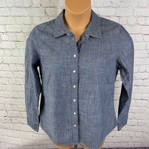 Banana Republic Polka Soft Wash Shirt Button Down